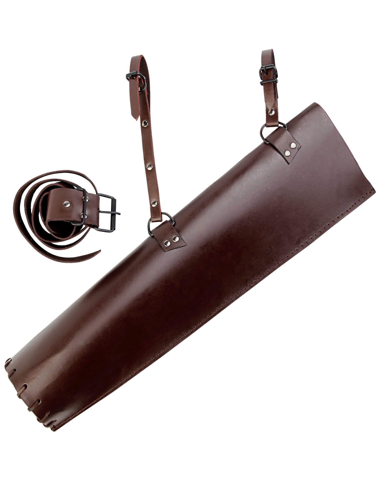 Mittelalter Lederköcher mit Gürtel