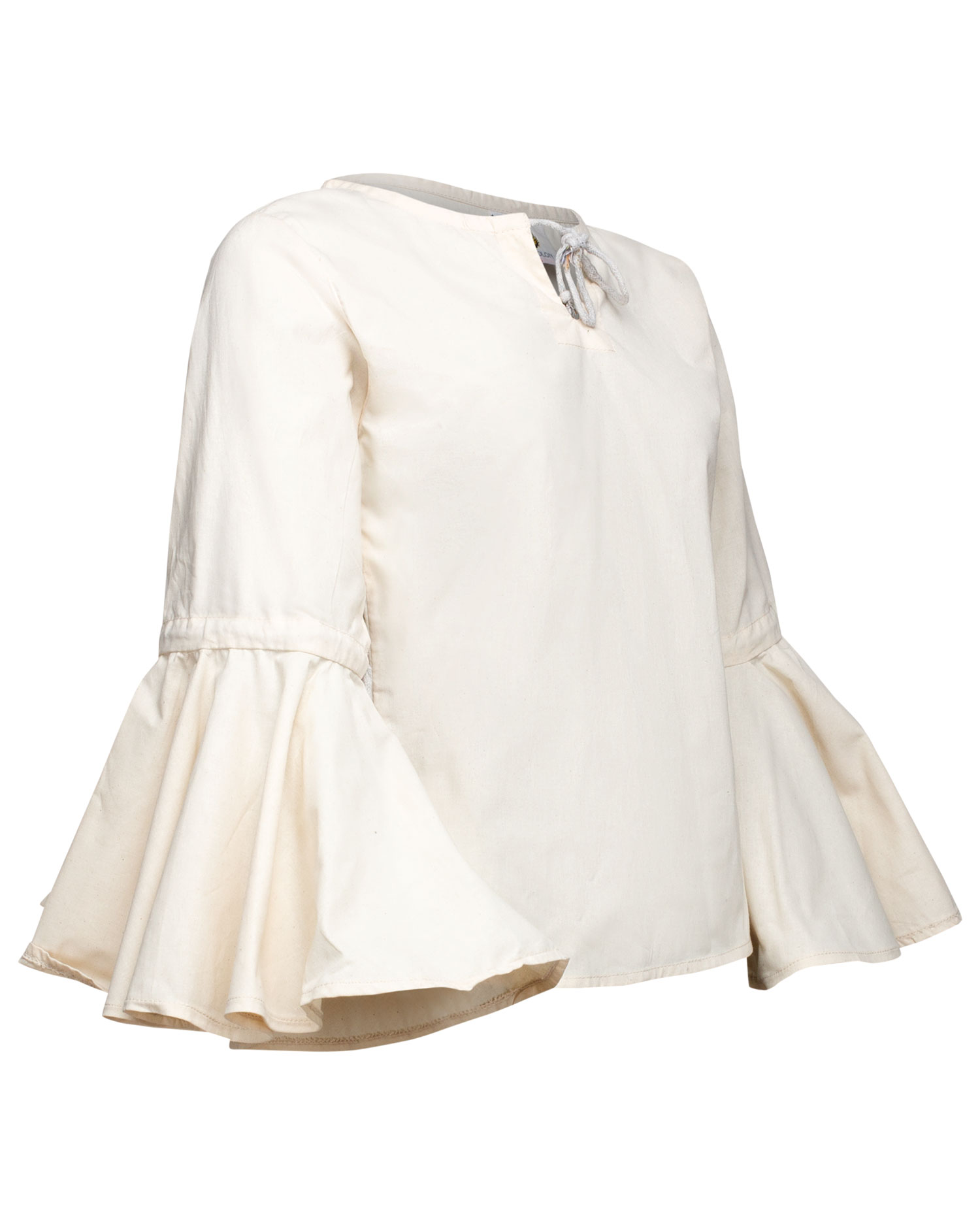 Bluse mit Tellerärmeln