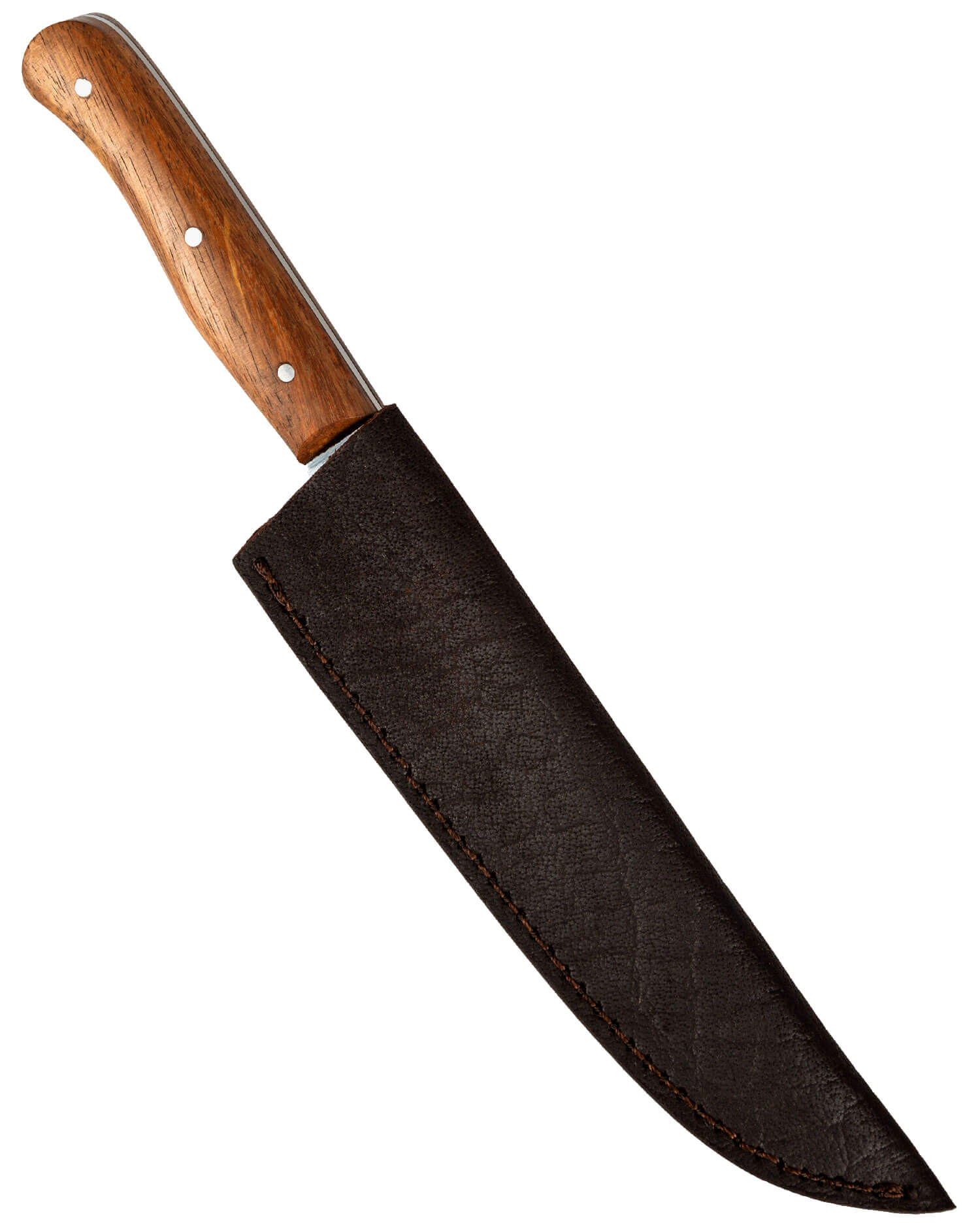 Farmer's knife with leather sheath