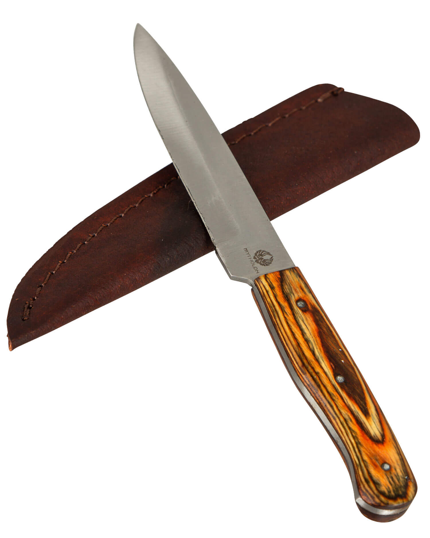 Simple knife with leather sheath Remaining stock